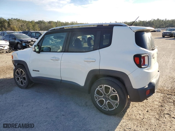 2016 Jeep Renegade Limited with VIN ZACCJADT3GPC60594, listed as a Copart auction lot 86054424 with 162,186 mi miles and Salvage Title. Bid and sale history available at carsss.com. Image 2.