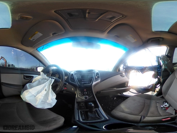 2016 Hyundai Elantra GL with VIN 5NPDH4AE0GH717281, listed as a IAAI auction lot 41773959 with 129,250 mi miles. Bid and sale history available at carsss.com. Image 18.
