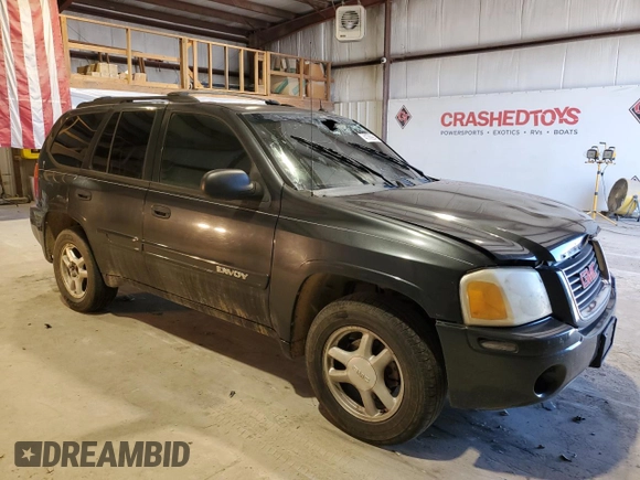 2005 GMC Envoy SLT with VIN 1GKDT13S752168679, listed as a Copart auction lot 41789945 with 0 mi miles and Salvage Title. Bid and sale history available at carsss.com. Image 4.