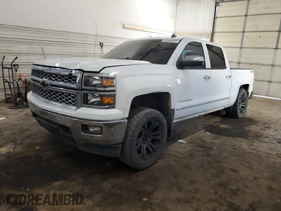 2014 Chevrolet Silverado 1500 LT with VIN 3GCUKREC6EG513422, listed as a Copart auction lot 50396245 with 209,998 mi miles and Salvage Title. Bid and sale history available at DreamBid. Image 1.