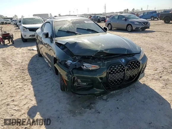 2021 BMW 4 Series 430i xDrive with VIN WBA73AP04MCG51086, listed as a Copart auction lot 48615345 with 36,513 mi miles and Salvage Title. Bid and sale history available at carsss.com. Image 10.