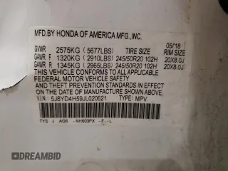 2018 Acura MDX w/Technology Pkg with VIN 5J8YD4H59JL020621, listed as a Copart auction lot 47530355 with 133,397 mi miles and Non Repairable. Bid and sale history available at carsss.com. Image 13.