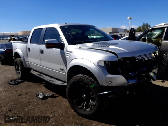 2014 Ford F-150 SVT Raptor with VIN 1FTFW1R67EFC35912, listed as a Copart auction lot 46139684 with 187,454 mi miles and Salvage Title. Bid and sale history available at carsss.com. Image 4.