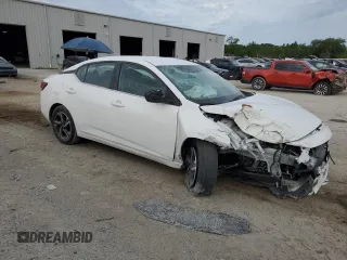 2024 Nissan Sentra SV with VIN 3N1AB8CV0RY218918, listed as a Copart auction lot 57944735 with 22,879 mi miles and Non repairable. Bid and sale history available at DreamBid. Image 4.