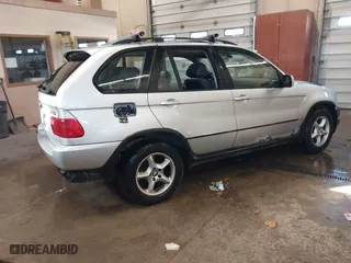 2003 BMW X5 3.0i with VIN 5UXFA53543LV80219, listed as a IAAI auction lot 41555874 with 247,481 mi miles. Bid and sale history available at carsss.com. Image 4.