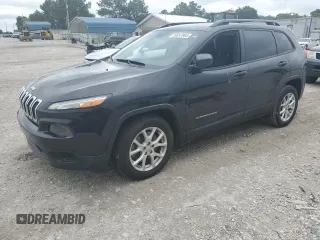 2016 Jeep Cherokee Sport with VIN 1C4PJLAB2GW222382, listed as a Copart auction lot 59657865 with 124,673 mi miles and Salvage title. Bid and sale history available at DreamBid. Image 1.