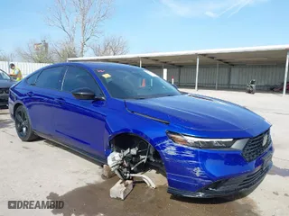 2023 Honda Accord Hybrid Sport-L with VIN 1HGCY2F76PA061848, listed as a IAAI auction lot 41881713 with 12,310 mi miles. Bid and sale history available at carsss.com. Image 6.