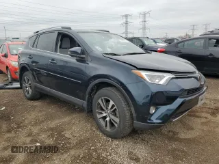 2017 Toyota RAV4 XLE with VIN JTMWFREV3HD102091, listed as a Copart auction lot 53815795 with 49,627 mi miles and Salvage Title. Bid and sale history available at DreamBid. Image 4.
