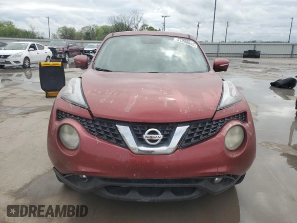 2015 Nissan Juke S with VIN JN8AF5MRXFT511624, listed as a Copart auction lot 51008695 with 189,983 mi miles and Salvage Title. Bid and sale history available at carsss.com. Image 5.