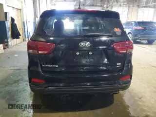 2019 Kia Sorento LX with VIN 5XYPG4A33KG592372, listed as a Copart auction lot 86431194 with 98,840 mi miles and Salvage Title. Bid and sale history available at carsss.com. Image 6.