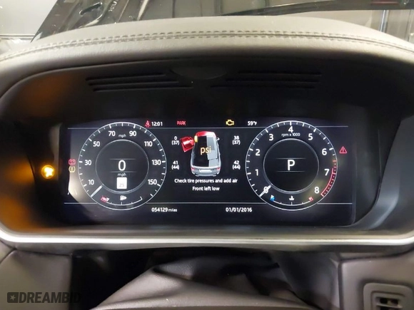 2019 Land Rover Range Rover Sport HST with VIN SALWS2SUXKA864771, listed as a IAAI auction lot 41808668 with 54,129 mi miles. Bid and sale history available at carsss.com. Image 7.
