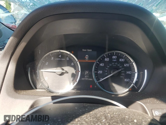 2017 Acura TLX V6 w/Advance Pkg with VIN 19UUB2F79HA005796, listed as a Copart auction lot 80419264 with 107,797 mi miles and Salvage title. Bid and sale history available at DreamBid. Image 9.