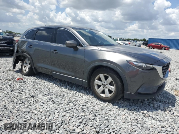 2018 Mazda CX-9 Touring with VIN JM3TCACY7J0232017, listed as a Copart auction lot 54935485 with 99,350 mi miles and Salvage title. Bid and sale history available at DreamBid. Image 4.