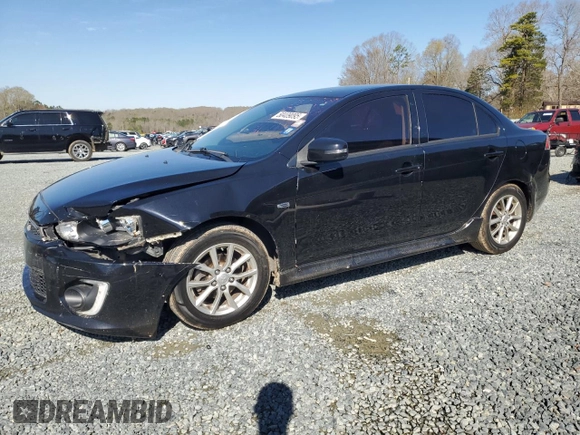 2016 Mitsubishi Lancer ES with VIN JA32U2FU8GU002177, listed as a Copart auction lot 50409095 with 128,342 mi miles and Salvage Title. Bid and sale history available at carsss.com. Image 1.