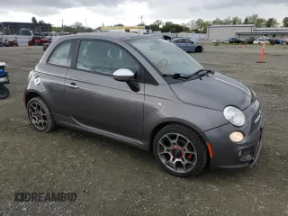 2013 FIAT 500 Sport with VIN 3C3CFFBR2DT726370, listed as a Copart auction lot 49909755 with 69,483 mi miles and Salvage Title. Bid and sale history available at carsss.com. Image 4.