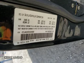 2005 Chrysler 300 C z VIN 2C3JA63H55H520689, wystawiony jako Copart lot #58623655 z przebiegiem 92 513 mil mil oraz Czysty tytuł • Clean title. Historia ofert i sprzedaży dostępna na DreamBid. Obrazek 12.