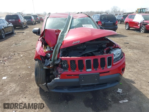 2017 Jeep Compass 75th Anniversary Edition with VIN 1C4NJDBB8HD101445, listed as a IAAI auction lot 41791238 with 35,526 mi miles. Bid and sale history available at carsss.com. Image 6.