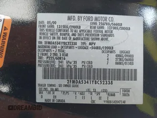 2000 Ford Windstar SEL z VIN 2FMDA5341YBC52338, wystawiony jako IAAI lot #41933377 z przebiegiem 165 988 mil mil oraz . Historia ofert i sprzedaży dostępna na DreamBid. Obrazek 9.
