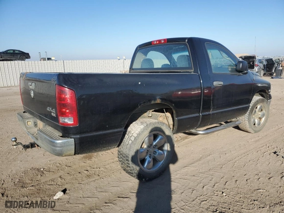 2005 Dodge Ram 1500 SLT with VIN 1D7HU16D85J599924, listed as a Copart auction lot 43427875 with 0 mi miles and Salvage Title. Bid and sale history available at carsss.com. Image 3.