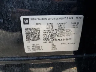 2020 Chevrolet Blazer LT z VIN 3GNKBJRSXLS646907, wystawiony jako Copart lot #48987655 z przebiegiem 136 162 mil mil oraz Szkoda całkowita • Salvage title. Historia ofert i sprzedaży dostępna na DreamBid. Obrazek 16.