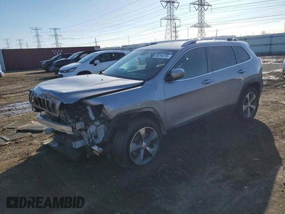 2019 Jeep Cherokee Limited with VIN 1C4PJMDX2KD383123, listed as a Copart auction lot 50244275 with Not Provided miles and Salvage Title. Bid and sale history available at DreamBid. Image 1.