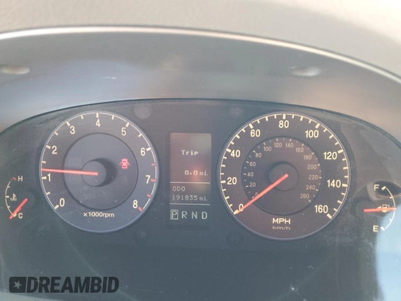 2007 Hyundai Azera SE z VIN KMHFC46F87A164195, wystawiony jako Copart lot #52500115 z przebiegiem 191 835 mil mil oraz Szkoda całkowita • Salvage title. Historia ofert i sprzedaży dostępna na DreamBid. Obrazek 9.