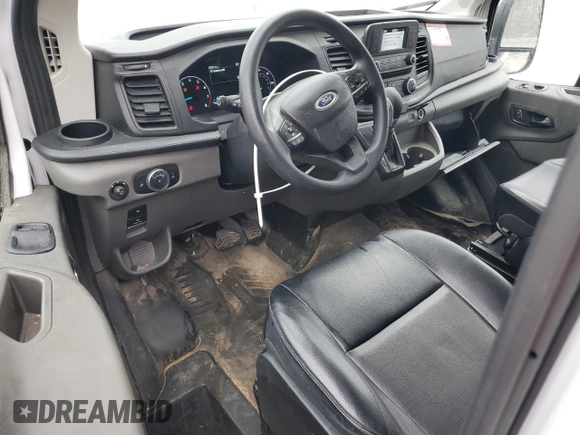 2023 Ford Transit Cargo with VIN 1FTYE1Y82PKB12155, listed as a Copart auction lot 44892755 with 28,921 mi miles and Salvage Title. Bid and sale history available at carsss.com. Image 8.