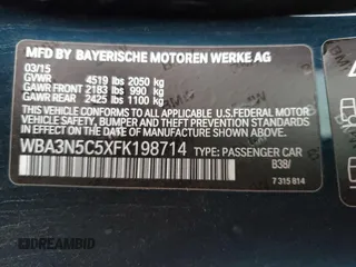 2015 BMW 4 Series 428i xDrive z VIN WBA3N5C5XFK198714, wystawiony jako Copart lot #49602865 z przebiegiem 100 664 mil mil oraz Szkoda całkowita • Salvage title. Historia ofert i sprzedaży dostępna na DreamBid. Obrazek 12.
