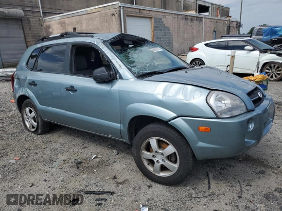 2007 Hyundai Tucson GLS with VIN KM8JM12B27U493059, listed as a Copart auction lot 66892704 with 36,562 mi miles and Salvage Title. Bid and sale history available at carsss.com. Image 4.