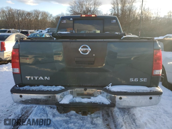 2005 Nissan Titan LE with VIN 1N6AA07B75N525086, listed as a Copart auction lot 44036025 with 169,175 mi miles and Salvage Title. Bid and sale history available at carsss.com. Image 6.