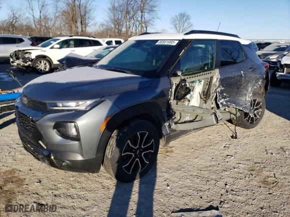 2021 Chevrolet TrailBlazer ACTIV with VIN KL79MVSL9MB163219, listed as a Copart auction lot 88561085 with 0 mi miles and Salvage Title. Bid and sale history available at carsss.com. Image 1.