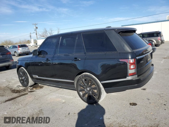 2015 Land Rover Range Rover Supercharged with VIN SALGS2TF7FA198012, listed as a Copart auction lot 86161024 with 71,203 mi miles and Salvage title. Bid and sale history available at DreamBid. Image 2.