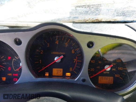 2005 Nissan 350Z Touring with VIN JN1AZ34D35M610759, listed as a IAAI auction lot 41757344 with 159,693 mi miles. Bid and sale history available at carsss.com. Image 7.