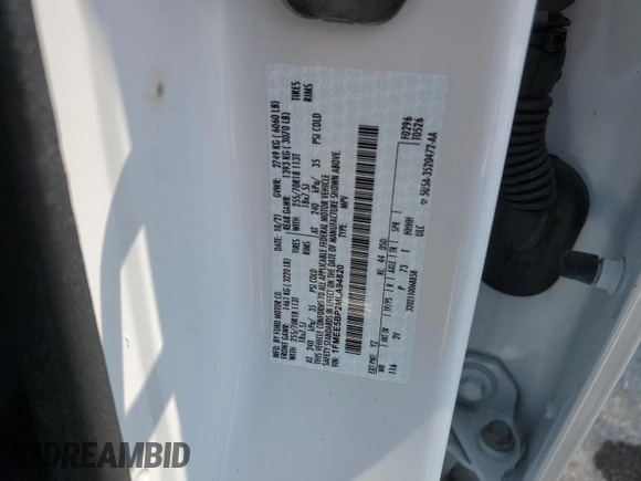 2021 Ford Bronco with VIN 1FMEE5BP2MLA94820, listed as a Copart auction lot 52015085 with 33,606 mi miles and Salvage title. Bid and sale history available at DreamBid. Image 15.