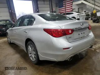 2015 Infiniti Q50 with VIN JN1BV7AR8FM400621, listed as a Copart auction lot 51675905 with 118,067 mi miles and Salvage title. Bid and sale history available at DreamBid. Image 2.