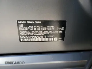 2024 BMW X6 M with VIN 5YM23ET0XR9U26576, listed as a Copart auction lot 86698164 with 6,669 mi miles and Salvage Title. Bid and sale history available at carsss.com. Image 15.