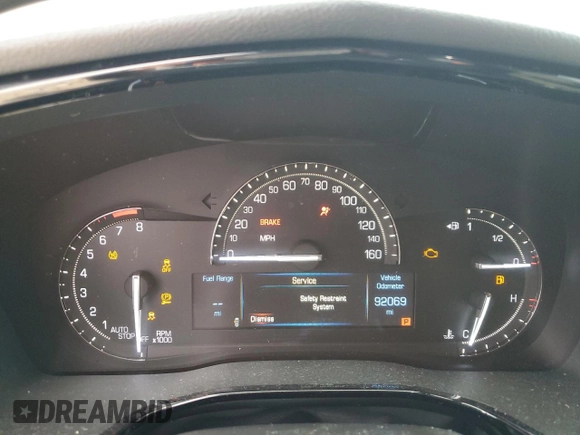 2018 Cadillac XT5 FWD with VIN 1GYKNARS9JZ116826, listed as a Copart auction lot 54581415 with 92,069 mi miles and Salvage title. Bid and sale history available at DreamBid. Image 9.