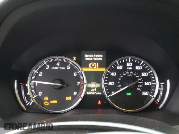 2020 Acura MDX w/Advance Pkg with VIN 5J8YD4H87LL025961, listed as a Copart auction lot 83522394 with 47,587 mi miles and Salvage Title. Bid and sale history available at carsss.com. Image 9.