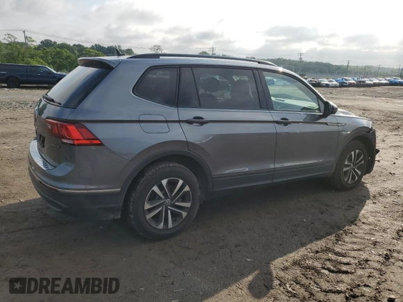2022 Volkswagen Tiguan S with VIN 3VV0B7AX7NM173857, listed as a Copart auction lot 58382565 with 14,586 mi miles and Salvage title. Bid and sale history available at DreamBid. Image 3.