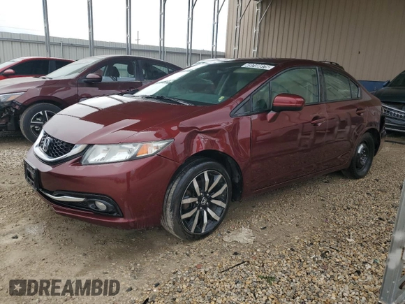 2015 Honda Civic Sedan EX-L with VIN 19XFB2F97FE078068, listed as a Copart auction lot 49748875 with 163,892 mi miles and Clean Title. Bid and sale history available at carsss.com. Image 1.