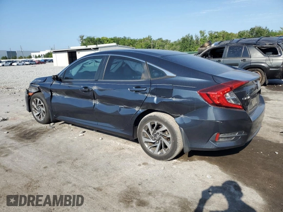 2016 Honda Civic Sedan EX with VIN 19XFC2F75GE026631, listed as a Copart auction lot 54160485 with 86,965 mi miles and Salvage Title. Bid and sale history available at carsss.com. Image 2.