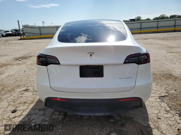2023 Tesla Model Y Long Range with VIN 7SAYGAEE6PF795434, listed as a Copart auction lot 67507984 with 24,469 mi miles and Salvage Title. Bid and sale history available at DreamBid. Image 6.