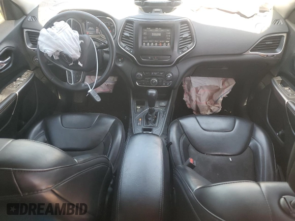 2020 Jeep Cherokee Latitude Plus with VIN 1C4PJLLBXLD620586, listed as a Copart auction lot 75243874 with 98,319 mi miles and Salvage title. Bid and sale history available at DreamBid. Image 8.