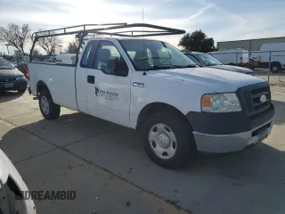 2008 Ford F-150 XL with VIN 1FTRF12238KE06557, listed as a Copart auction lot 87107984 with 192,617 mi miles and Salvage title. Bid and sale history available at DreamBid. Image 4.