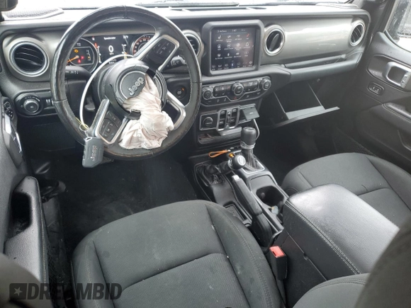 2020 Jeep Wrangler Unlimited Sahara with VIN 1C4HJXEN2LW149623, listed as a Copart auction lot 50906705 with 71,919 mi miles and Salvage title. Bid and sale history available at DreamBid. Image 8.