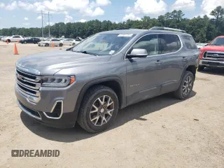 2021 GMC Acadia SLT with VIN 1GKKNMLS3MZ163715, listed as a Copart auction lot 61997755 with 75,247 mi miles and Salvage title. Bid and sale history available at DreamBid. Image 1.