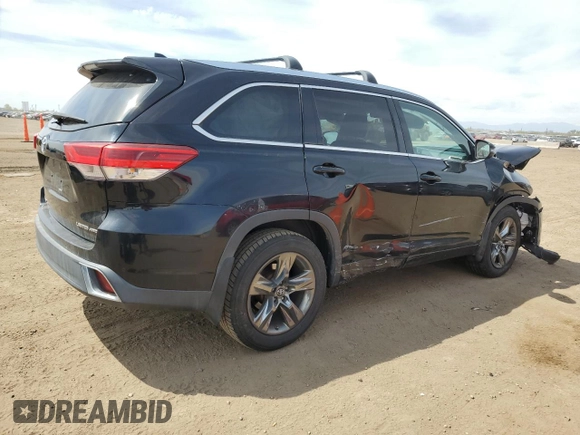 2017 Toyota Highlander Limited with VIN 5TDDZRFH2HS397633, listed as a Copart auction lot 54334855 with 69,825 mi miles and Salvage title. Bid and sale history available at DreamBid. Image 3.