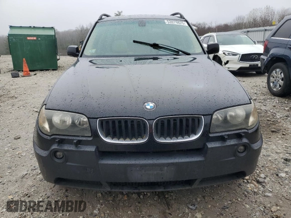 2004 BMW X3 3.0i z VIN WBXPA93424WC32669, wystawiony jako Copart lot #53979825 z przebiegiem 169 629 mil mil oraz Czysty tytuł • Clean title. Historia ofert i sprzedaży dostępna na DreamBid. Obrazek 5.