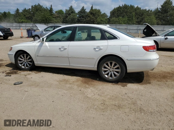 2008 Hyundai Azera Limited with VIN KMHFC46F78A333821, listed as a Copart auction lot 61246295 with 129,859 mi miles and Salvage title. Bid and sale history available at DreamBid. Image 2.