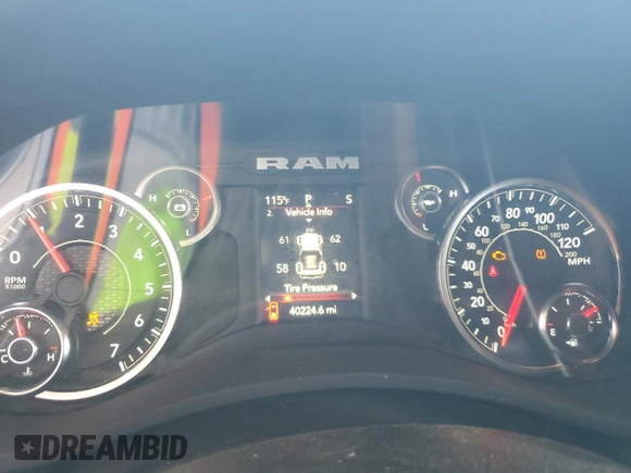 2023 Ram 2500 Tradesman with VIN 3C6UR5HJ4PG543902, listed as a Copart auction lot 71022454 with 40,224 mi miles and Salvage Title. Bid and sale history available at carsss.com. Image 9.
